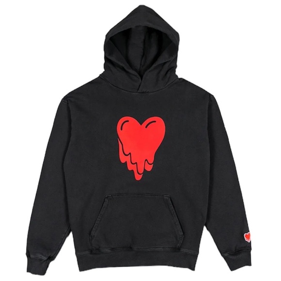 Emotionally Unavailable unisex heart logo hoodie - Picture 1 of 6